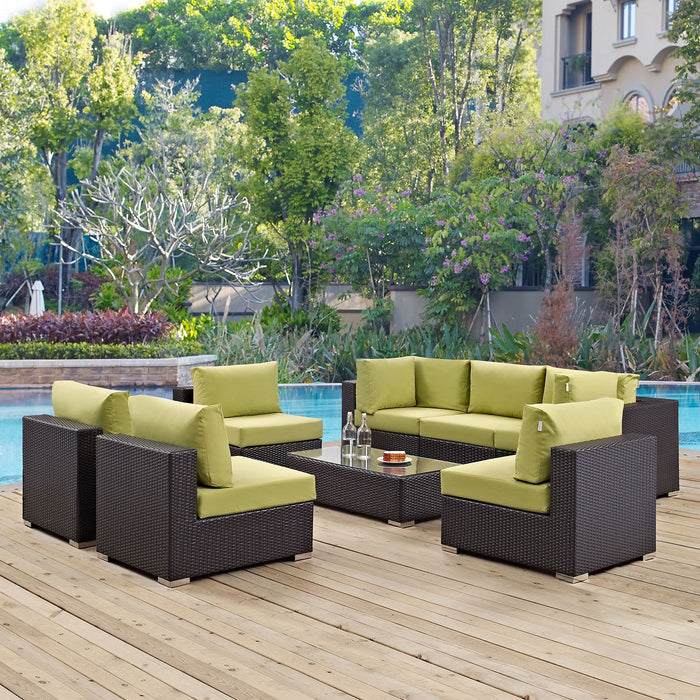 Convene 8 Piece Outdoor Patio Sectional Set by Modway - view 25