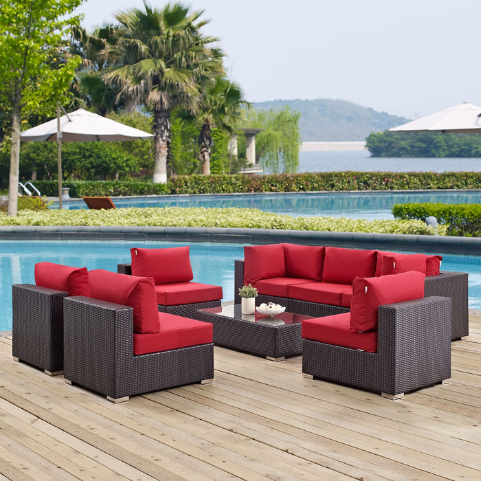 Convene 8 Piece Outdoor Patio Sectional Set outdoor patio furniture set