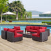 Convene 8 Piece Outdoor Patio Sectional Set outdoor patio furniture set