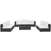 Convene 8 Piece Outdoor Patio Sectional Set outdoor patio furniture set back view