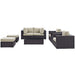 Convene 8 Piece Outdoor Patio Sectional Set by Modway - top view