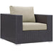 Convene 8 Piece Outdoor Patio Sectional Set by Modway - back view