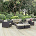 Convene 8 Piece Outdoor Patio Sectional Set by Modway - front view