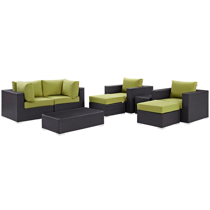 Convene 8 Piece Outdoor Patio Sectional Set by Modway - view 22