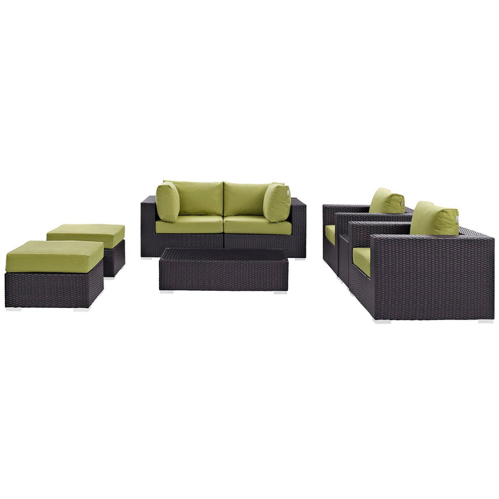 Convene 8 Piece Outdoor Patio Sectional Set by Modway - view 30
