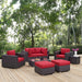 Convene 8 Piece Outdoor Patio Sectional Set outdoor patio furniture set