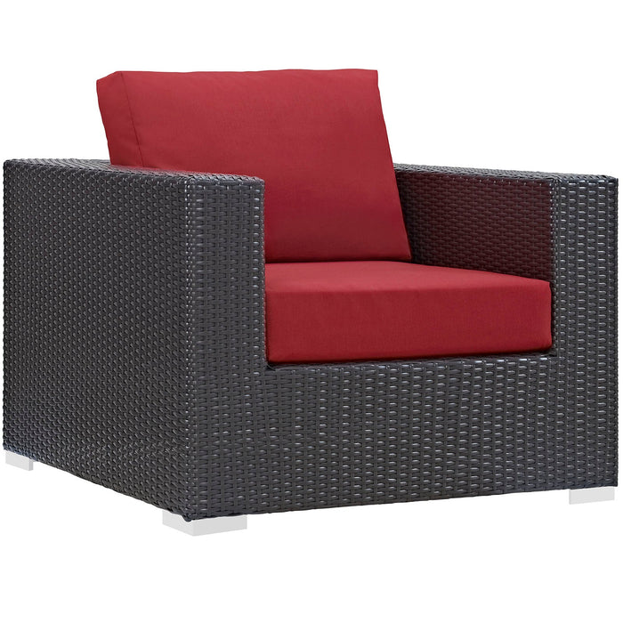 Convene 8 Piece Outdoor Patio Sectional Set outdoor patio furniture set detail close-up