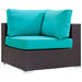 Convene 8 Piece Outdoor Patio Sectional Set outdoor patio furniture set back view