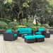 Convene 8 Piece Outdoor Patio Sectional Set outdoor patio furniture set