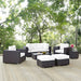 Convene 8 Piece Outdoor Patio Sectional Set outdoor patio furniture set detail close-up