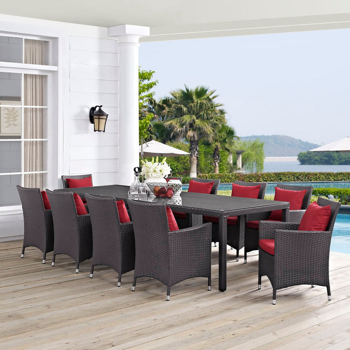 Convene 11 Piece Outdoor Dining Set by Modway - view 22
