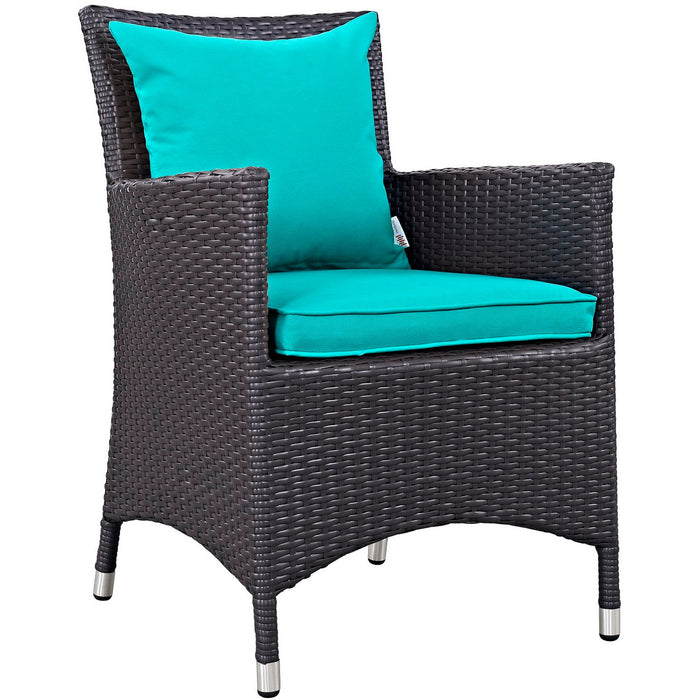 Convene 11 Piece Outdoor Dining Set by Modway - side view