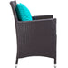 Convene 11 Piece Outdoor Dining Set by Modway - back view