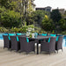 Convene 11 Piece Outdoor Dining Set by Modway - product label