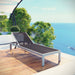 Shore Outdoor Patio Aluminum Mesh Chaise - Modway \outdoor\chaise lounges