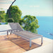 Shore Outdoor Patio Aluminum Mesh Chaise - view 5