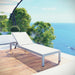 Shore Outdoor Patio Aluminum Mesh Chaise - view 9