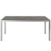 Shore Outdoor Patio Aluminum Dining Table - detail close-up