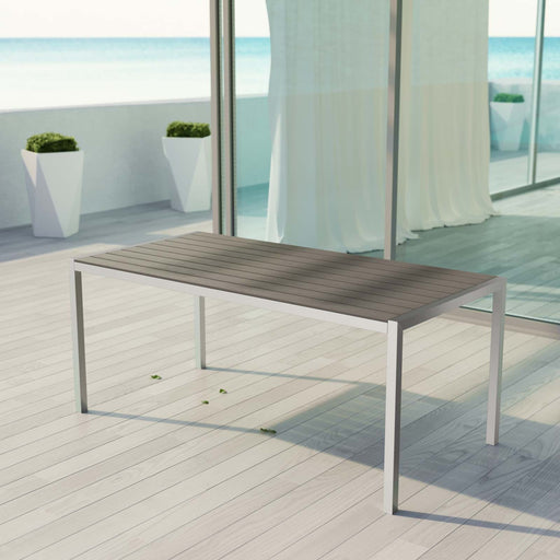 Shore Outdoor Patio Aluminum Dining Table - Modway \outdoor\dining tables