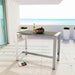 Shore Outdoor Patio Aluminum Rectangle Bar Table - Modway \outdoor\bar tables