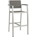 Shore Outdoor Patio Aluminum Bar Stool - alternate angle view