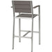 Shore Outdoor Patio Aluminum Bar Stool - in lifestyle setting