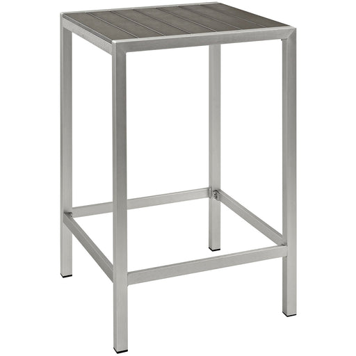 Shore Outdoor Patio Aluminum Bar Table - alternate angle view