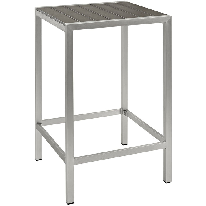 Shore Outdoor Patio Aluminum Bar Table - alternate angle view