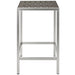 Shore Outdoor Patio Aluminum Bar Table - detail close-up