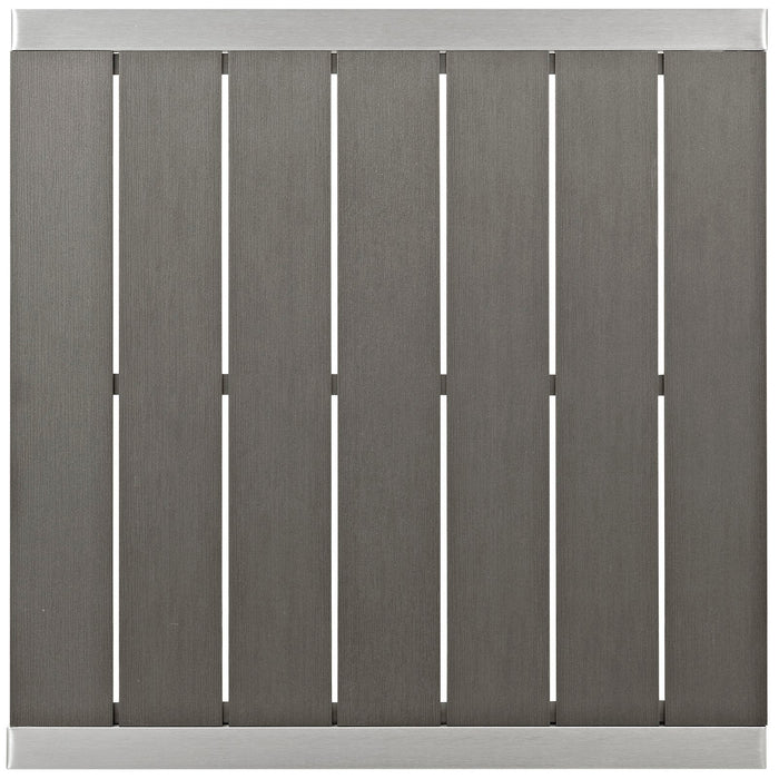 Shore Outdoor Patio Aluminum Bar Table - in lifestyle setting