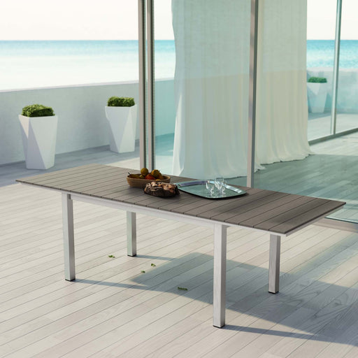 Shore Outdoor Patio Wood Dining Table - Modway \outdoor\dining tables