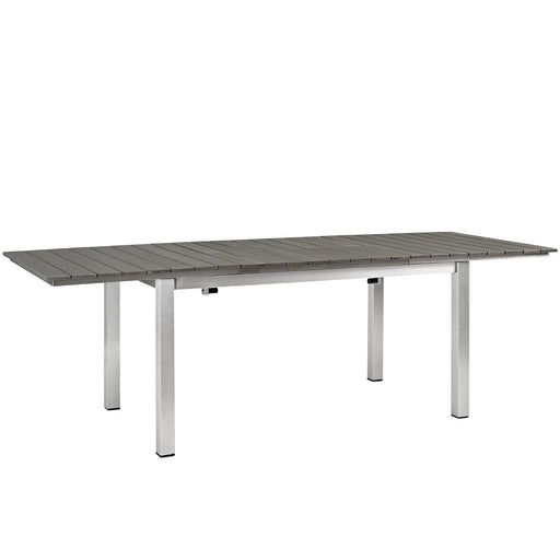 Shore Outdoor Patio Wood Dining Table - alternate angle view