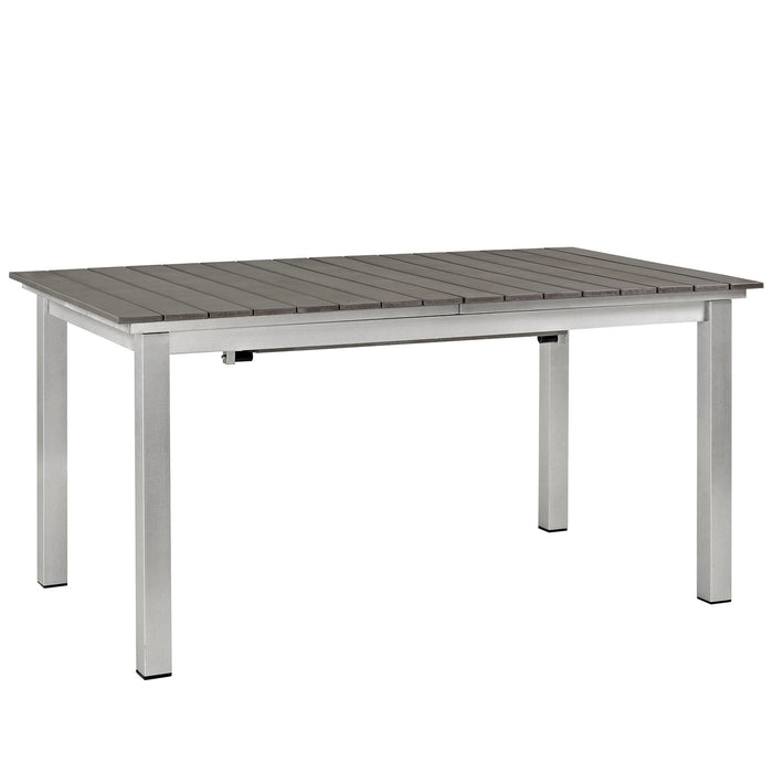 Shore Outdoor Patio Wood Dining Table - view 5