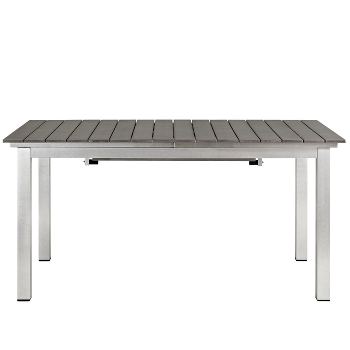 Shore Outdoor Patio Wood Dining Table - view 6