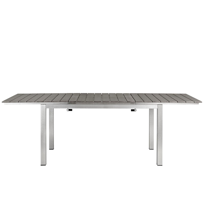 Shore Outdoor Patio Wood Dining Table - view 7