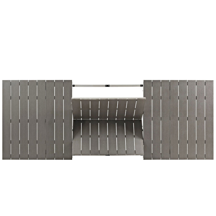 Shore Outdoor Patio Wood Dining Table - view 10