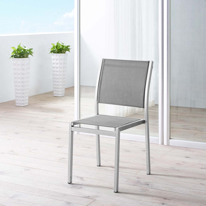 Shore Outdoor Patio Aluminum Side Chair - view 5