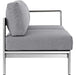 Shore Right-Arm Corner Sectional Outdoor Patio Aluminum Loveseat - view 7