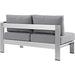 Shore Right-Arm Corner Sectional Outdoor Patio Aluminum Loveseat - view 8