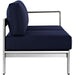 Shore Right-Arm Corner Sectional Outdoor Patio Aluminum Loveseat - view 11