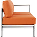 Shore Right-Arm Corner Sectional Outdoor Patio Aluminum Loveseat - view 15
