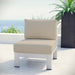 Shore Armless Outdoor Patio Aluminum Chair - Modway \outdoor\sofas & sectionals