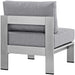 Shore Armless Outdoor Patio Aluminum Chair - view 8