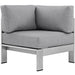 Shore Outdoor Patio Aluminum Corner Sofa - view 7