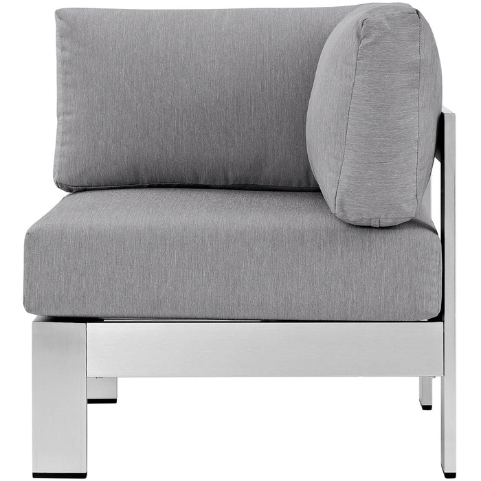 Shore Outdoor Patio Aluminum Corner Sofa - view 8