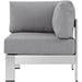 Shore Outdoor Patio Aluminum Corner Sofa - view 8