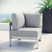 Shore Outdoor Patio Aluminum Corner Sofa - view 5