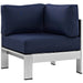 Shore Outdoor Patio Aluminum Corner Sofa - view 10