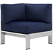 Shore Outdoor Patio Aluminum Corner Sofa - view 11