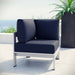Shore Outdoor Patio Aluminum Corner Sofa - view 9